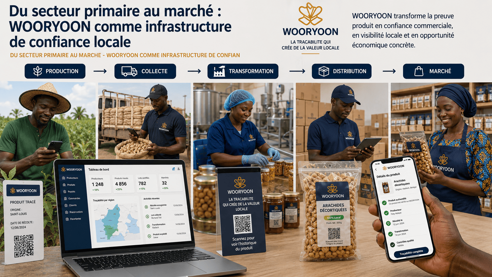 Du secteur primaire au marché : WOORYOON comme infrastructure de confiance locale
